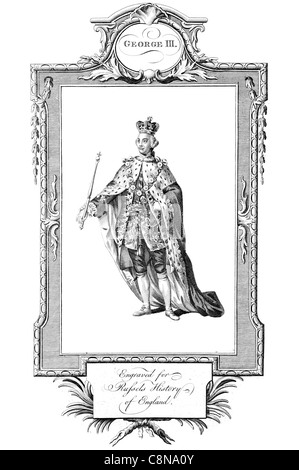 George III William Frederick King Grande-bretagne Duc prince électeur Hanovre monarque britannique, guerre d'Indépendance Américaine Banque D'Images