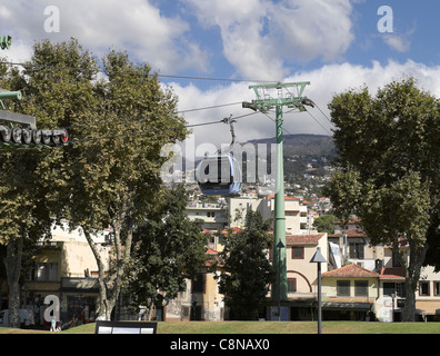 L'extérieur du terminal du téléphérique sur la façon d'Monte Funchal Madeira Portugal Europe de l'UE Banque D'Images