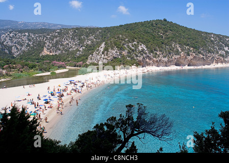 Italie, Sardaigne, Golfo di Orosei, Cala Luna, beach Banque D'Images