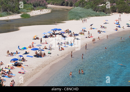 Italie, Sardaigne, Golfo di Orosei, Cala Luna, beach Banque D'Images