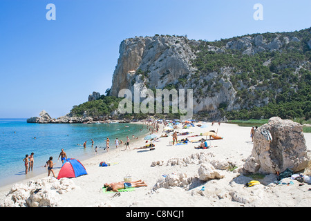 Italie, Sardaigne, Golfo di Orosei, Cala Luna, beach Banque D'Images