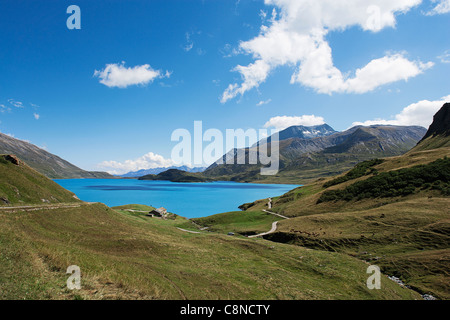 La France, le Col du Mont Cenis, Lac du Mont Cenis Banque D'Images