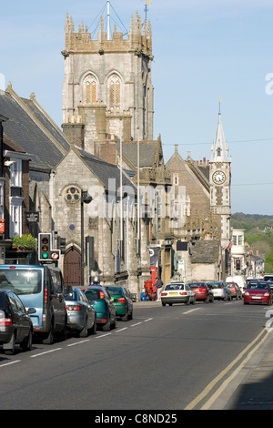 La Grande-Bretagne, l'Angleterre, dans le Dorset, Dorchester, vue de la ville haute vers le bas Centre East Street Banque D'Images