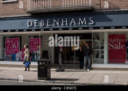 Magasin Debenhams, Stratford-upon-Avon, England, UK Banque D'Images