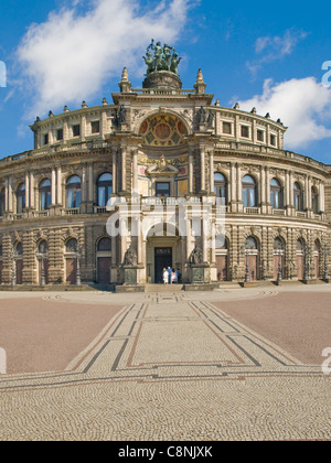 Dresde, Saxe Semperoper, Deutschland, Europa | Opéra Semper de Dresde, Saxe, Allemagne, Europe Banque D'Images