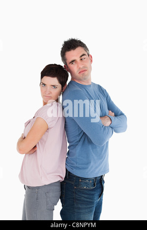 Couple en colère contre l'autre Banque D'Images