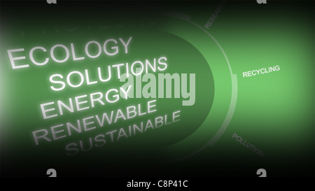 Image créative du concept d'économie verte Banque D'Images