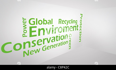 Image créative du concept vert Banque D'Images