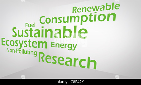 Image créative du concept d'économie verte Banque D'Images