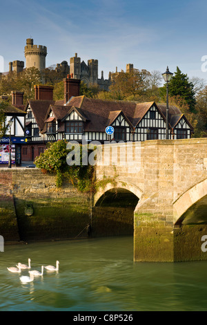 La ville de marché de West Sussex Arundel Banque D'Images