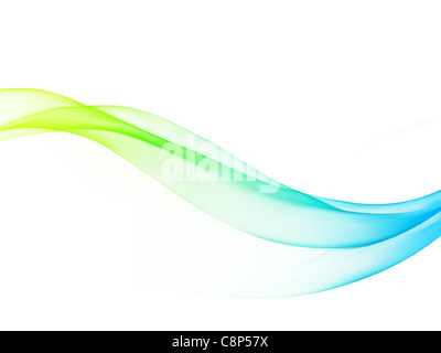 Illustration de la fumée de couleur abstrait arrière-plan avec la couleur des lignes courbes Banque D'Images