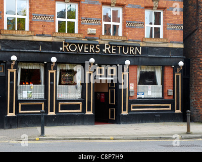 Retour au pub Rovers Manchester UK Banque D'Images