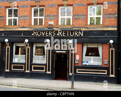 Retour au pub Rovers Manchester UK Banque D'Images