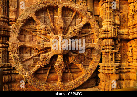 Temple du Soleil de Konark Banque D'Images