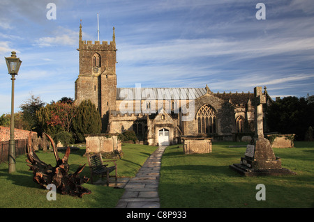 St Michaels et All Angels Church, Urchfont, Wiltshire, Angleterre, Royaume-Uni Banque D'Images