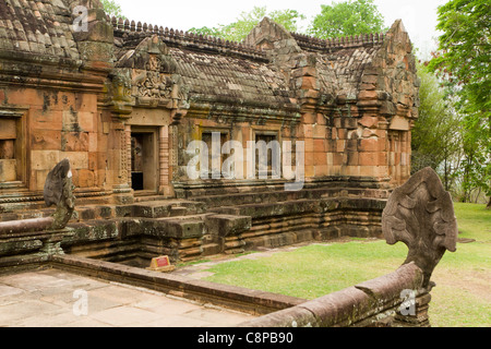 Prasat hin Phanom Rung temple khmer ruines en Thaïlande Banque D'Images