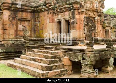 Prasat hin Phanom Rung temple khmer ruines en Thaïlande Banque D'Images