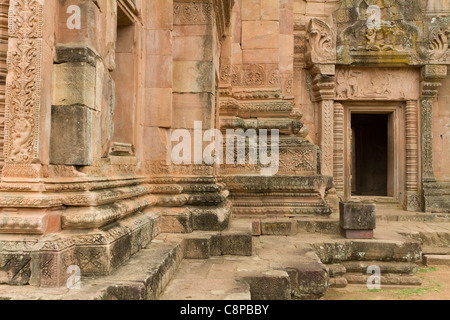 Prasat hin Phanom Rung temple khmer ruines en Thaïlande Banque D'Images