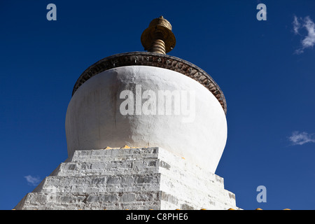 Tibet : stupa bouddhas Banque D'Images