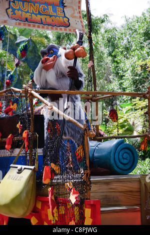 Mickeys jammin jungle parade rafiki Banque D'Images