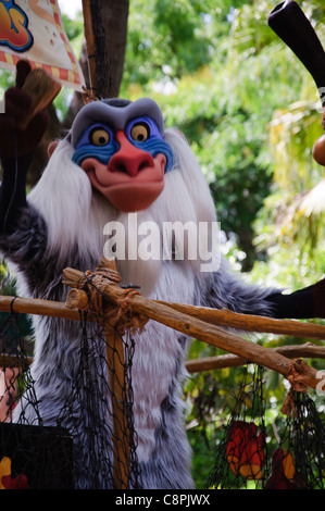 Mickeys jammin jungle parade rafiki Banque D'Images