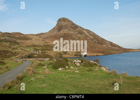 La Grande-Bretagne, pays de Galles, Llynau Cregennan Cregennan (lacs), montagne et lac près de Dolgellau Banque D'Images