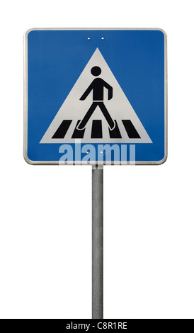 Concordance bleu sign isolated on white Banque D'Images