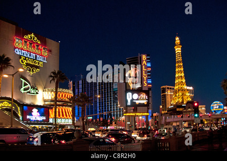 Las Vegas Casino Le Tour Eiffel Paris capitale du monde jeu United States Nevada Banque D'Images