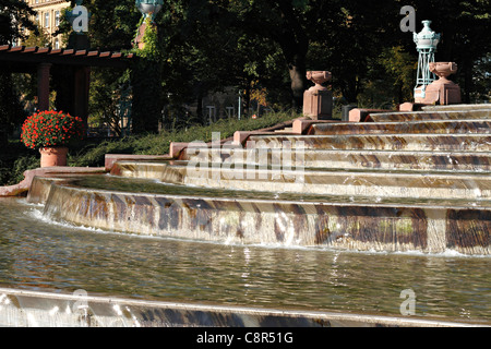 Frederick Parc de la fontaine, Mannheim Baden Württemberg Allemagne Banque D'Images