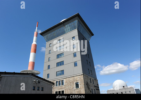 Hôtel Brockenherberge sur le sommet de la montagne Brocken dans le Harz Allemagne Banque D'Images