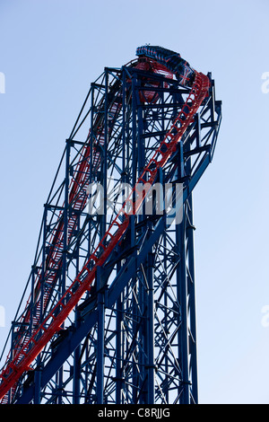 Le Grand rollercoaster à Blackpool Pleasure Beach, Blackpool, Royaume-Uni Banque D'Images