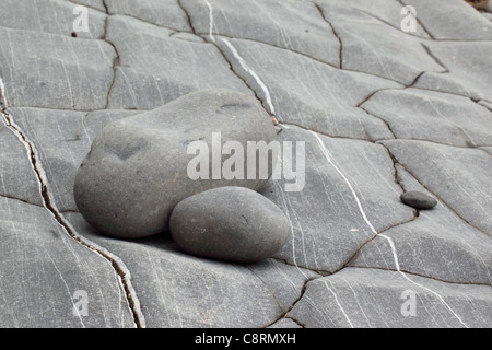 Plage de Kilve, Somerset, Angleterre Banque D'Images