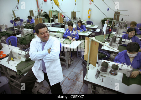 Miguel Caballero's company fait bullitproof vêtements, Colombie Banque D'Images