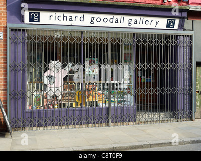 Richard Goodall Gallery de Manchester UK Northern Quarter Banque D'Images