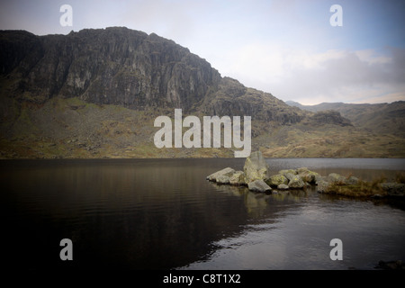 Pavey Ark, Harrison Stickle Stickle Tarn, Langsdale, Lake District, UK, England Banque D'Images