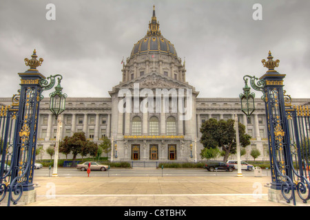 L'Hôtel de ville historique de San Francisco en Californie Banque D'Images