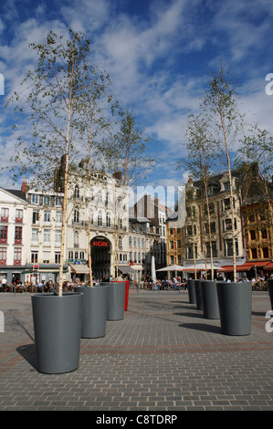 Place Général de Gaulle à Lille, France Banque D'Images