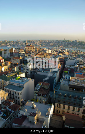 La Turquie, Istanbul, High angle view of city Banque D'Images