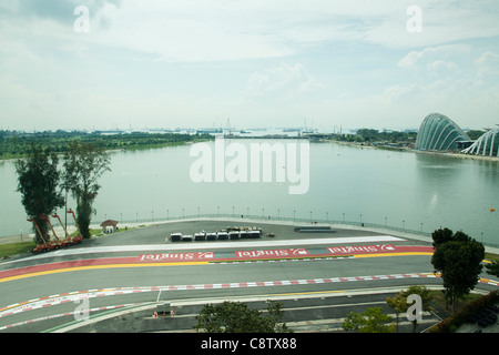 Singapour Formule 1/F1 race track. Banque D'Images