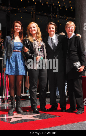 Melissa Etheridge, famille à la cérémonie d'intronisation pour l'étoile sur le Hollywood Walk of Fame Cérémonie pour Melissa Etheridge, Banque D'Images