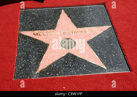 Melissa Etheridge Star à la cérémonie d'intronisation pour l'étoile sur le Hollywood Walk of Fame Cérémonie pour Melissa Etheridge, Banque D'Images