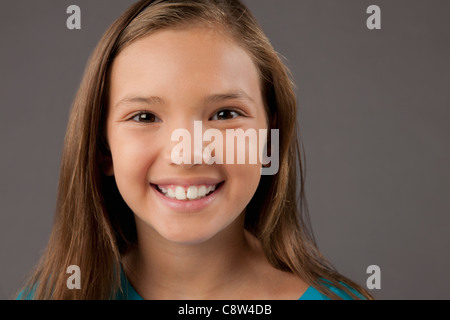 Studio Portrait of Girl Banque D'Images