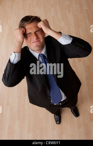 Portrait de jeune homme frustré Banque D'Images