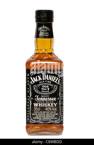 Bouteille de Jack Daniels Whiskey Banque D'Images