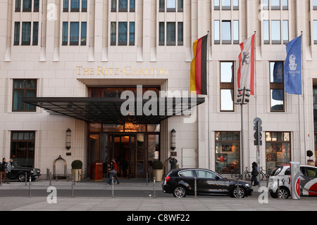 L'Hôtel Ritz-Carlton à Potsdamer Platz à Berlin Banque D'Images