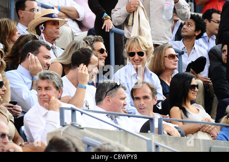 Ben Stiller Owen Wilson Cliff Richard la leftstraw hat présents US OPEN 2011 - championnat de tennis USTA Billie Jean MON Banque D'Images