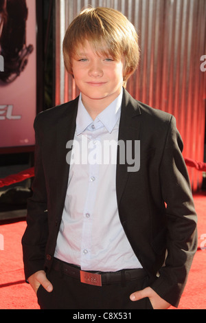 Dakota Goyo arrivants REAL STEEL Premiere Gibson Amphitheatre d'Universal Studios Hollywood Los Angeles CA 2 Octobre 2011 Photo Banque D'Images