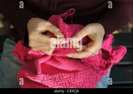 tricotage Banque D'Images