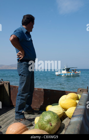 Livraison de plage, Kos, Grèce Banque D'Images