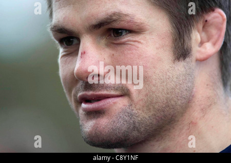 Joueur de rugby néo-zélandais Richie McCaw. Usage éditorial uniquement. Banque D'Images